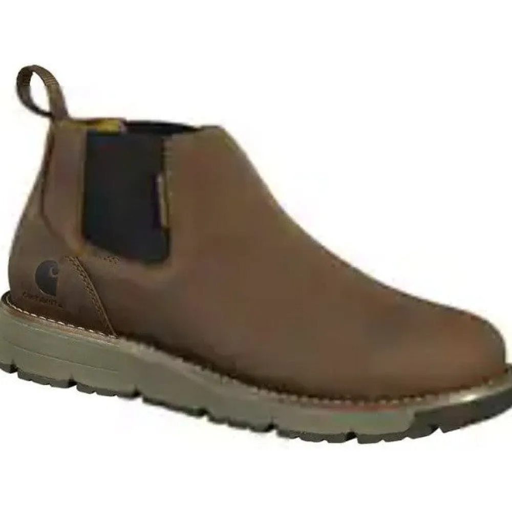 Women Carhartt Men's Millbrook 4" Soft Toe WP Wedge Work Boot- Brown- FM4000-M