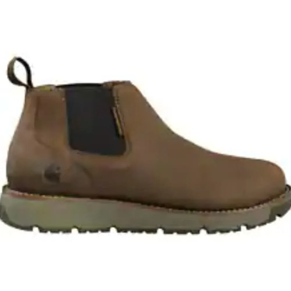 Women Carhartt Men's Millbrook 4" Soft Toe WP Wedge Work Boot- Brown- FM4000-M