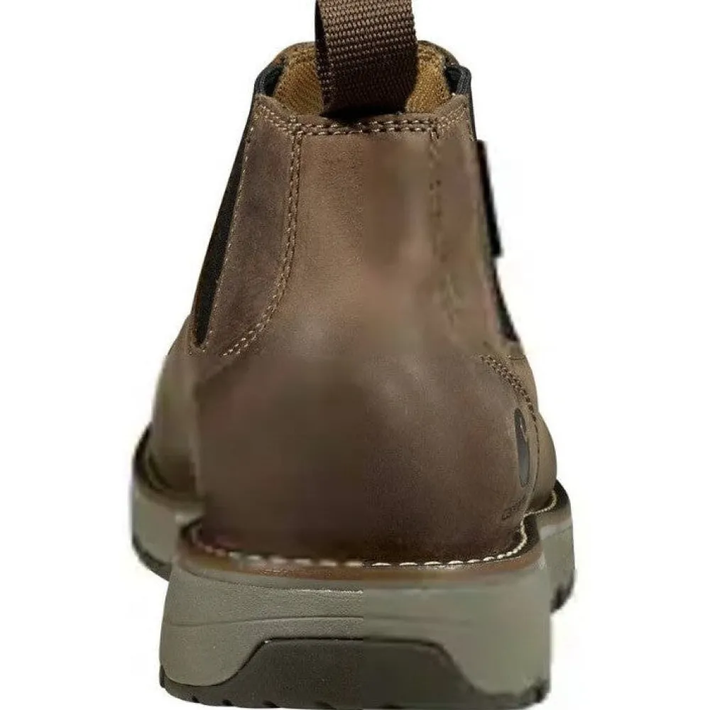 Women Carhartt Men's Millbrook 4" Soft Toe WP Wedge Work Boot- Brown- FM4000-M