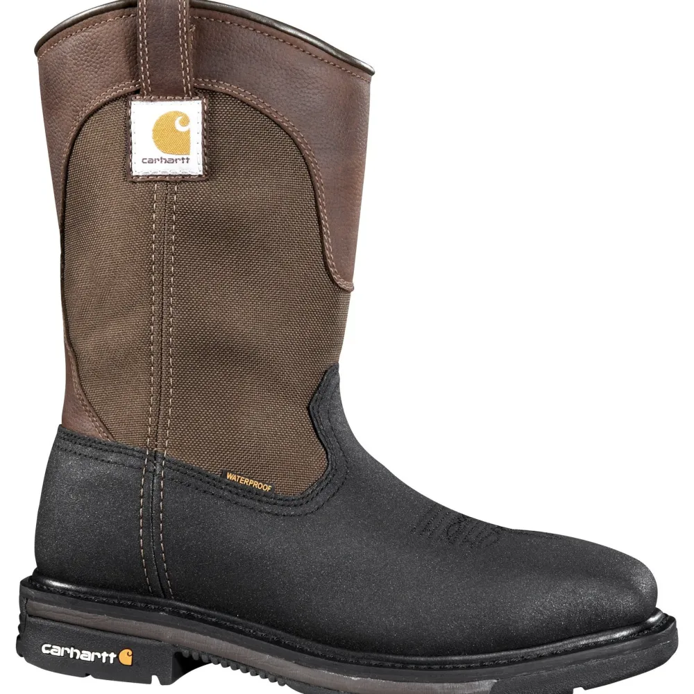 Women Carhartt Men's Rugged Flex 11" Square Stl Toe WP Well. Work Boot CMP1258