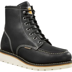 Women Carhartt Women's 6" Soft Toe WP Wedge Work Boot- Black- FW6021-W