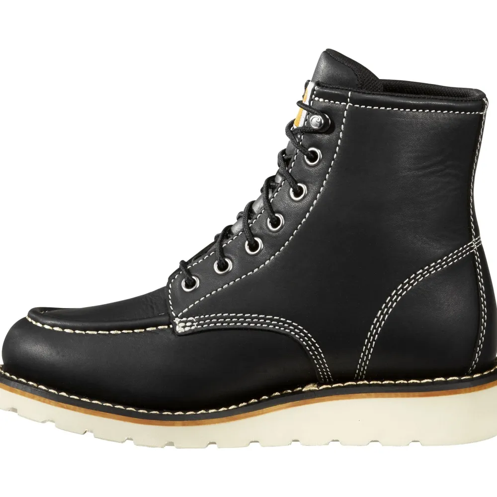Women Carhartt Women's 6" Soft Toe WP Wedge Work Boot- Black- FW6021-W