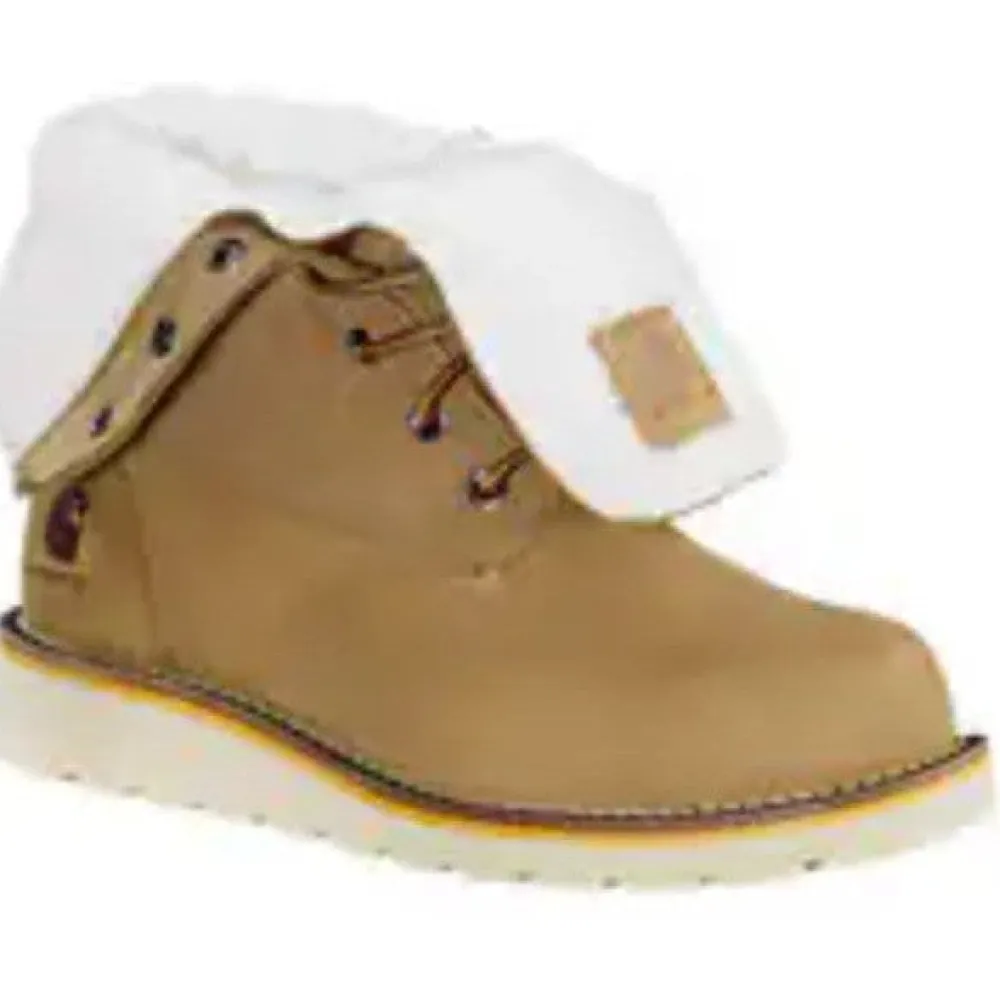Women Carhartt Women's Fold Down 8" WP Wedge Winter Boot -Hickory- FW8069-W