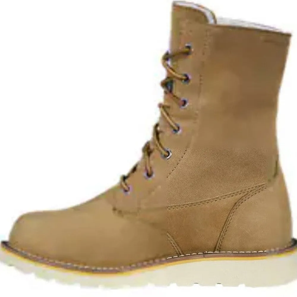 Women Carhartt Women's Fold Down 8" WP Wedge Winter Boot -Hickory- FW8069-W