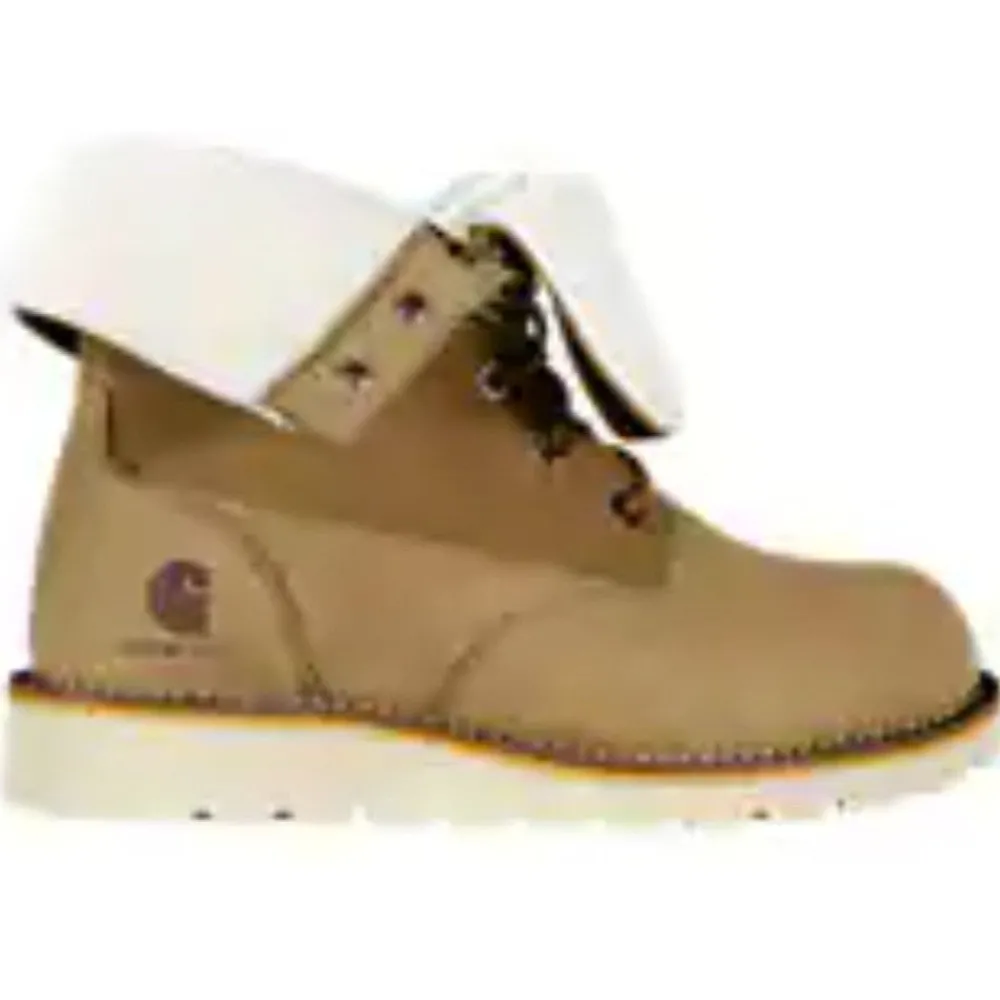 Women Carhartt Women's Fold Down 8" WP Wedge Winter Boot -Hickory- FW8069-W