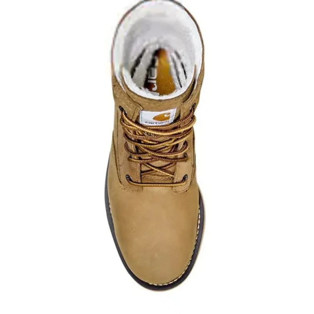 Women Carhartt Women's Fold Down 8" WP Wedge Winter Boot -Hickory- FW8069-W