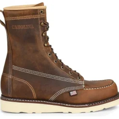 Women Carolina Men's Amp 8" Steel Toe USA Made Wedge Work Boot -- CA8512