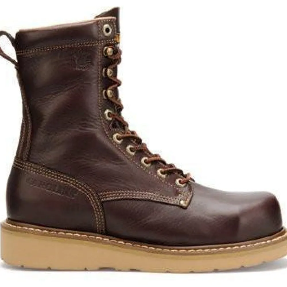 Women Carolina Men's Amp Hi 8" Broad Toe Wedge Work Boot - - CA8049
