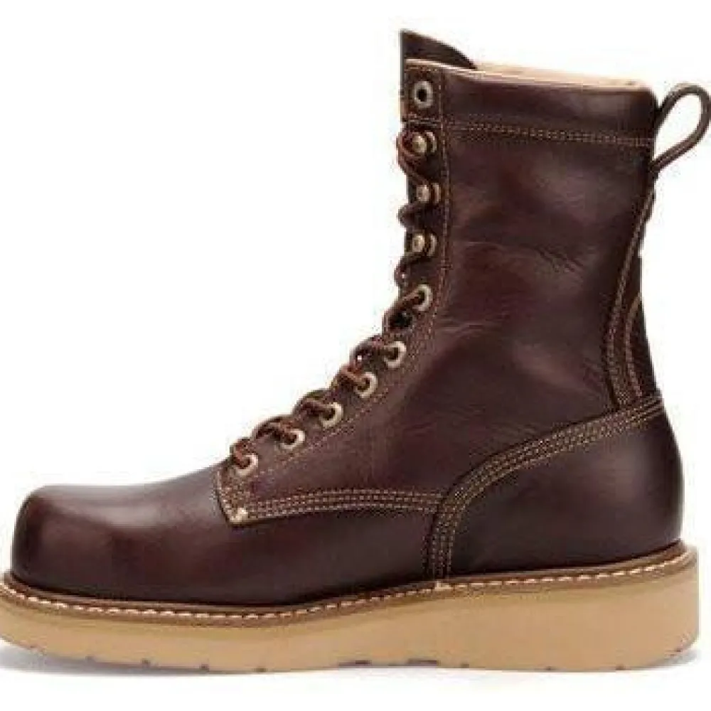 Women Carolina Men's Amp Hi 8" Broad Toe Wedge Work Boot - - CA8049