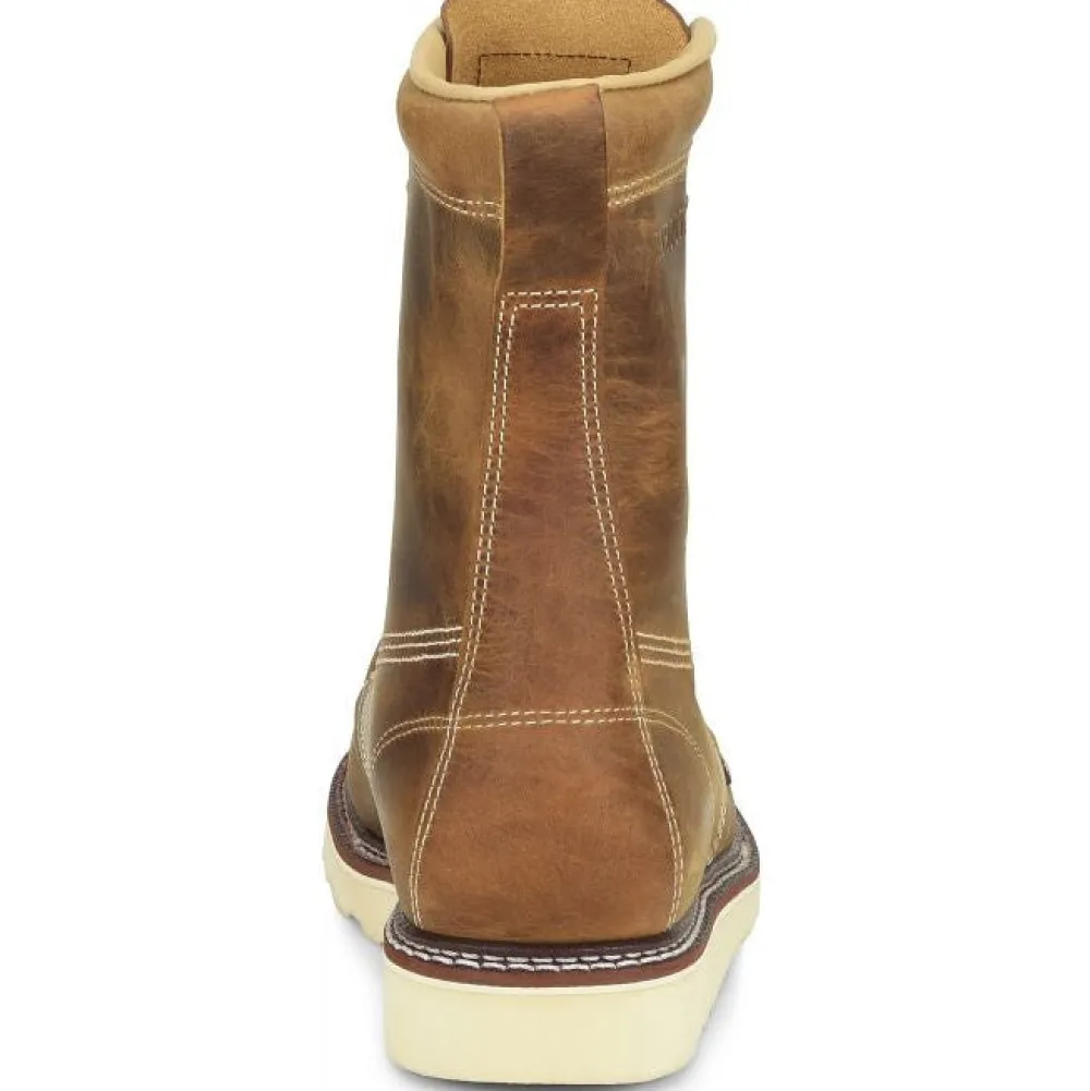 Women Carolina Men's Amp USA 8" Steel Toe Slip Resist Work Boot -- CA7505