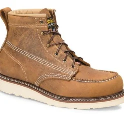 Women Carolina Men's AMP USA Made 6" Moc Toe Wedge Work Boot - CA7011