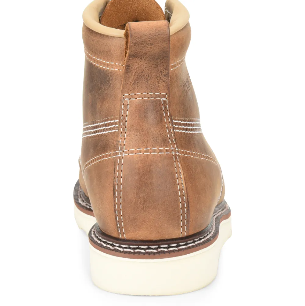 Women Carolina Men's AMP USA Made 6" Moc Toe Wedge Work Boot - CA7011