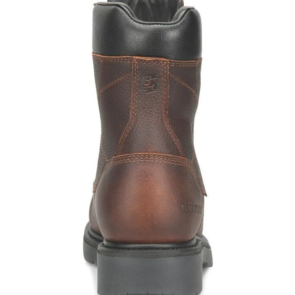 Women Carolina Men's Dice 8" Aluminum Toe Waterproof Work Boot -Brown- CA6512