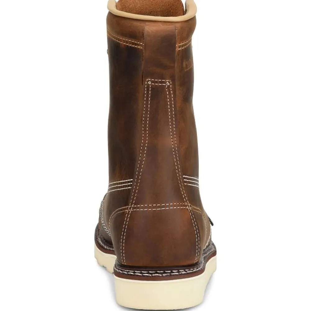 Women Carolina Men's Domestic 8" Soft Toe Moc Toe Work Boot- - CA8012