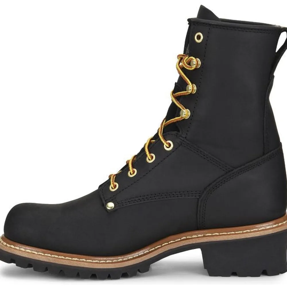 Women Carolina Men's Elm 8" Unlined Logger Slip Resist Work Boot -- CA825