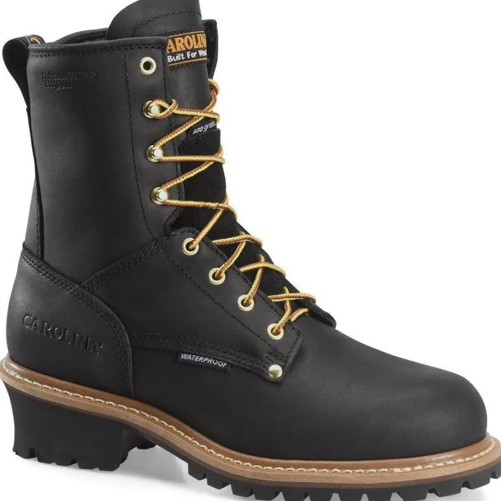 Women Carolina Men's Elm 8” Stl Toe WP INS Logger Work Boot - - CA5823