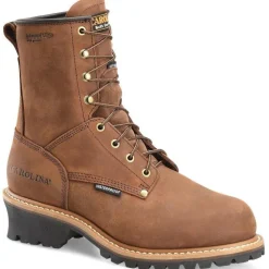 Women Carolina Men's Elm 8” Stl Toe WP INS Logger Work Boot - - CA5821