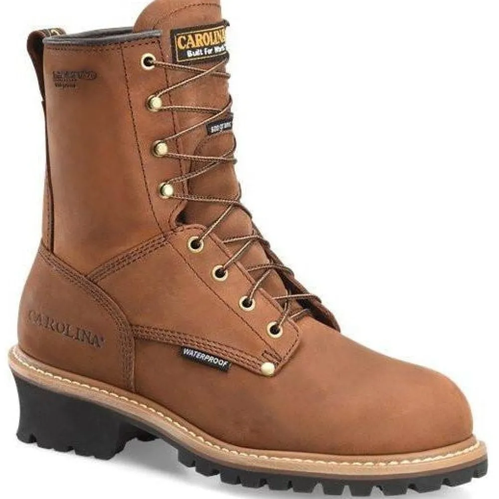 Women Carolina Men's Elm 8" WP Insulated Logger Work Boot - - CA4821
