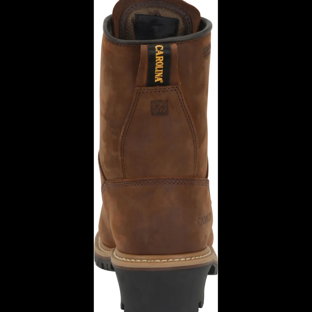 Women Carolina Men's Elm 8" WP Insulated Logger Work Boot - - CA4821