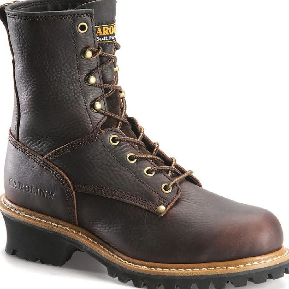 Women Carolina Men's Elm Logger 8" Steel Toe Slip Resist Work Boot -- 1821