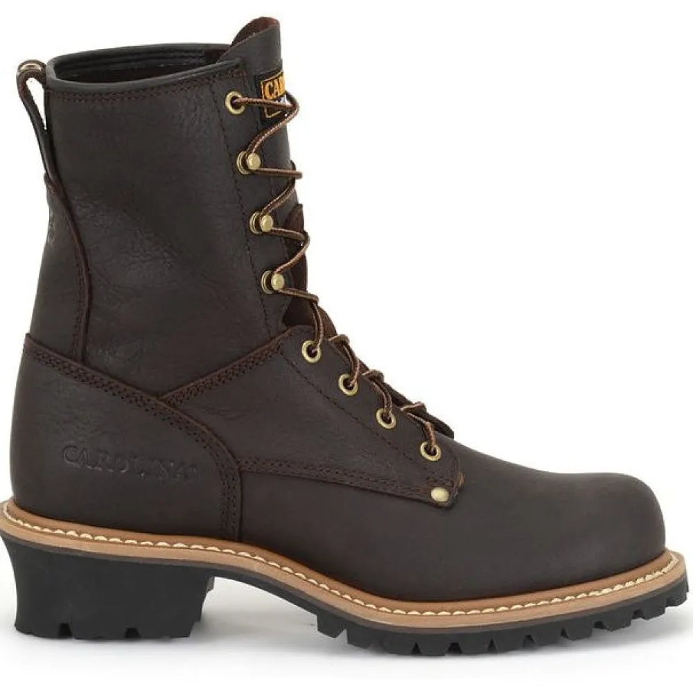 Women Carolina Men's Elm Logger 8" Steel Toe Slip Resist Work Boot -- 1821