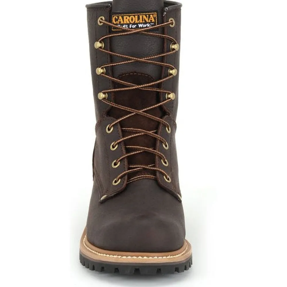Women Carolina Men's Elm Logger 8" Steel Toe Slip Resist Work Boot -- 1821