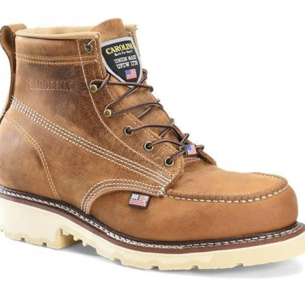 Carolina Men's Ferric 6" Steel Toe Moc Toe Work Boot - - CA7514