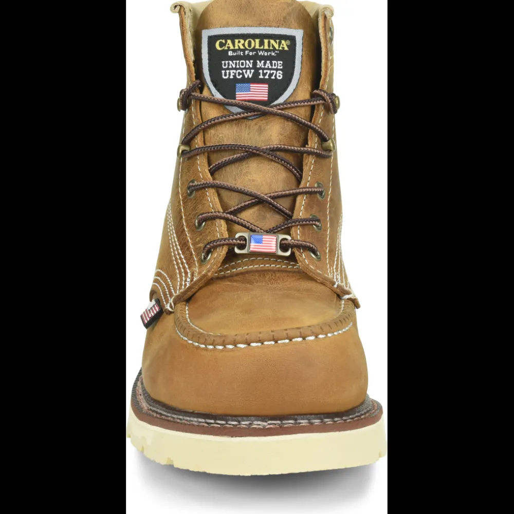 Carolina Men's Ferric 6" Steel Toe Moc Toe Work Boot - - CA7514