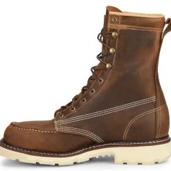 Carolina Men's Ferric USA Made 8" Steel Toe Moc Toe Work Boot - - CA7516