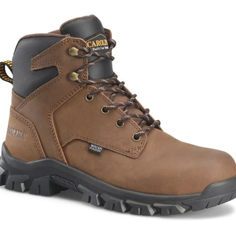 Carolina Men's Gruntz 6" Soft Toe Waterproof Work Boot -Brown- CA3093