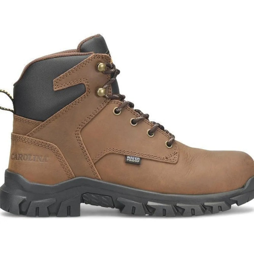Carolina Men's Gruntz 6" Steel Toe Waterproof Work Boot -Brown- CA3593