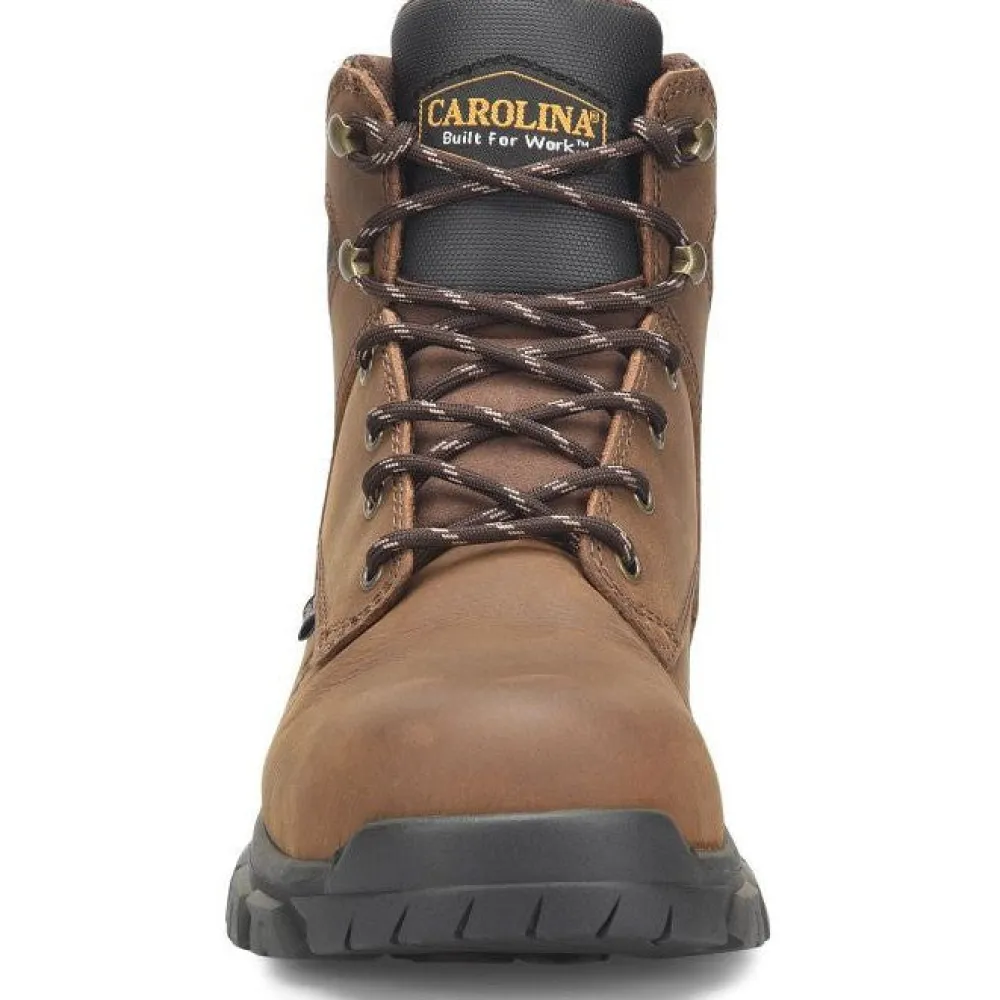 Carolina Men's Gruntz 6" Steel Toe Waterproof Work Boot -Brown- CA3593