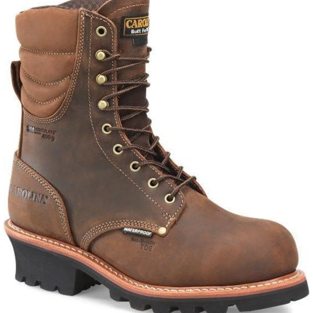 Women Carolina Men's Hemlock 9" Comp Toe WP 400G Logger Work Boot - CA9834