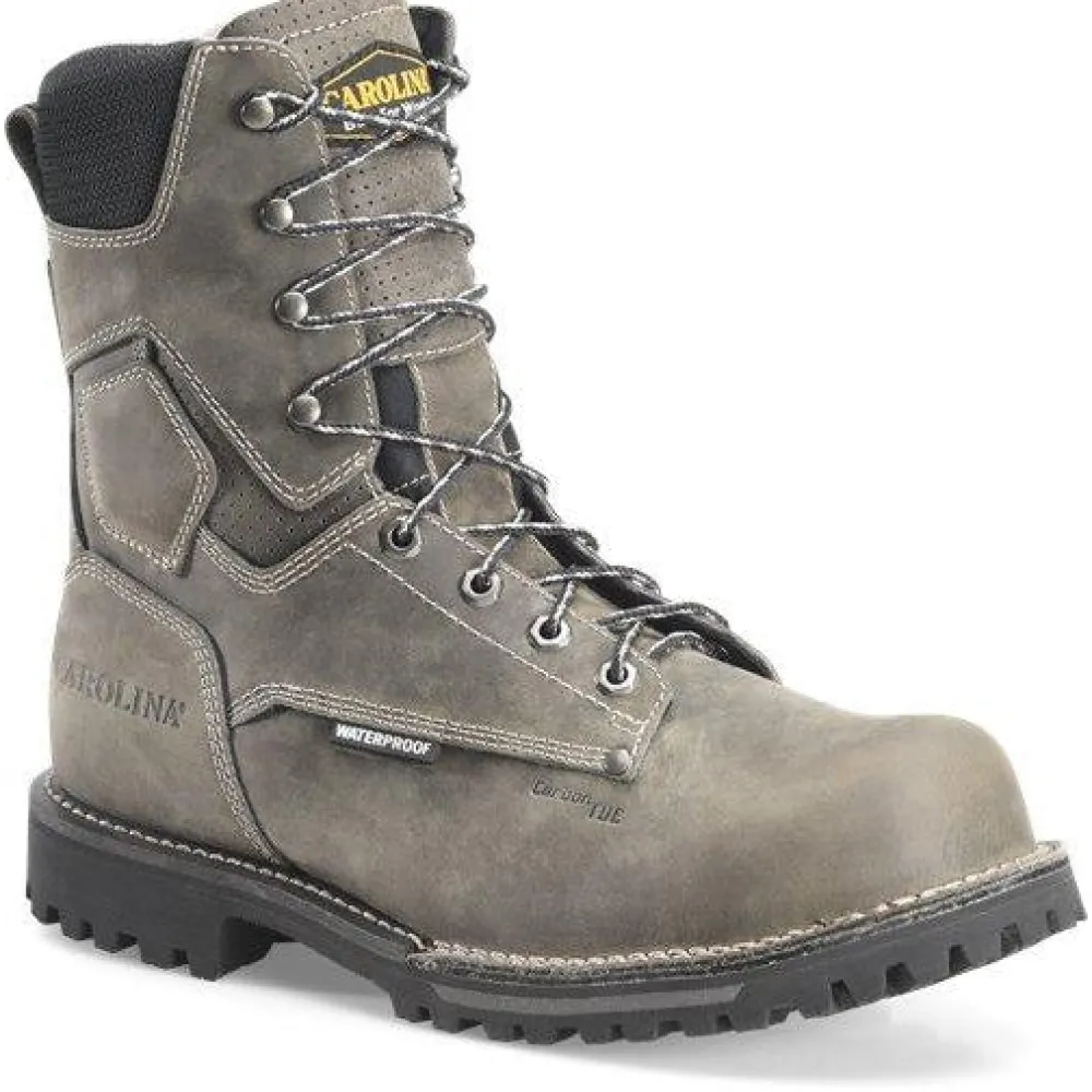 Carolina Men's Pitstop 8" Comp Toe WP Work Boot - Black - CA8532