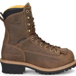 Women Carolina Men’s Poplar 8” Comp Toe WP Logger Work Boot - - CA9828