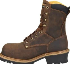 Women Carolina Men’s Poplar 8” Soft Toe WP Logger Work Boot - - CA9053