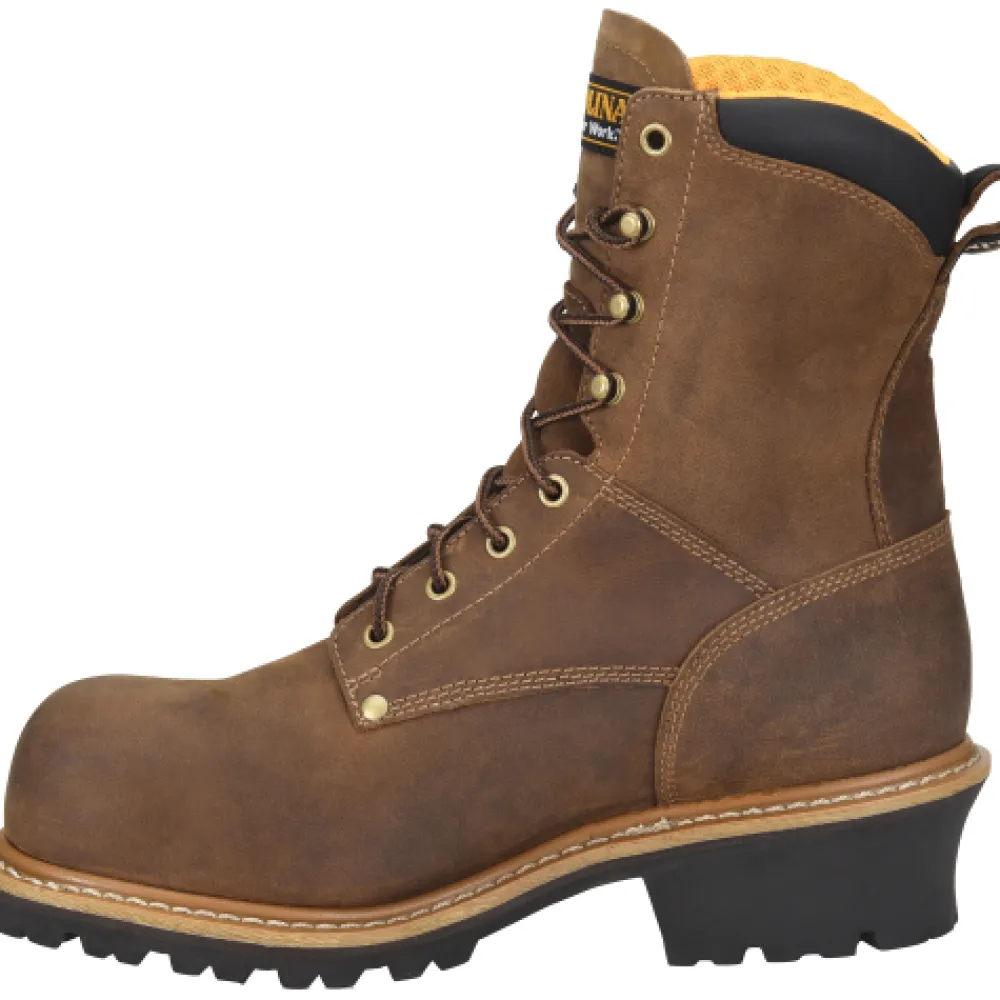 Women Carolina Men’s Poplar 8” WP Comp Toe Logger Work Boot - CA9852