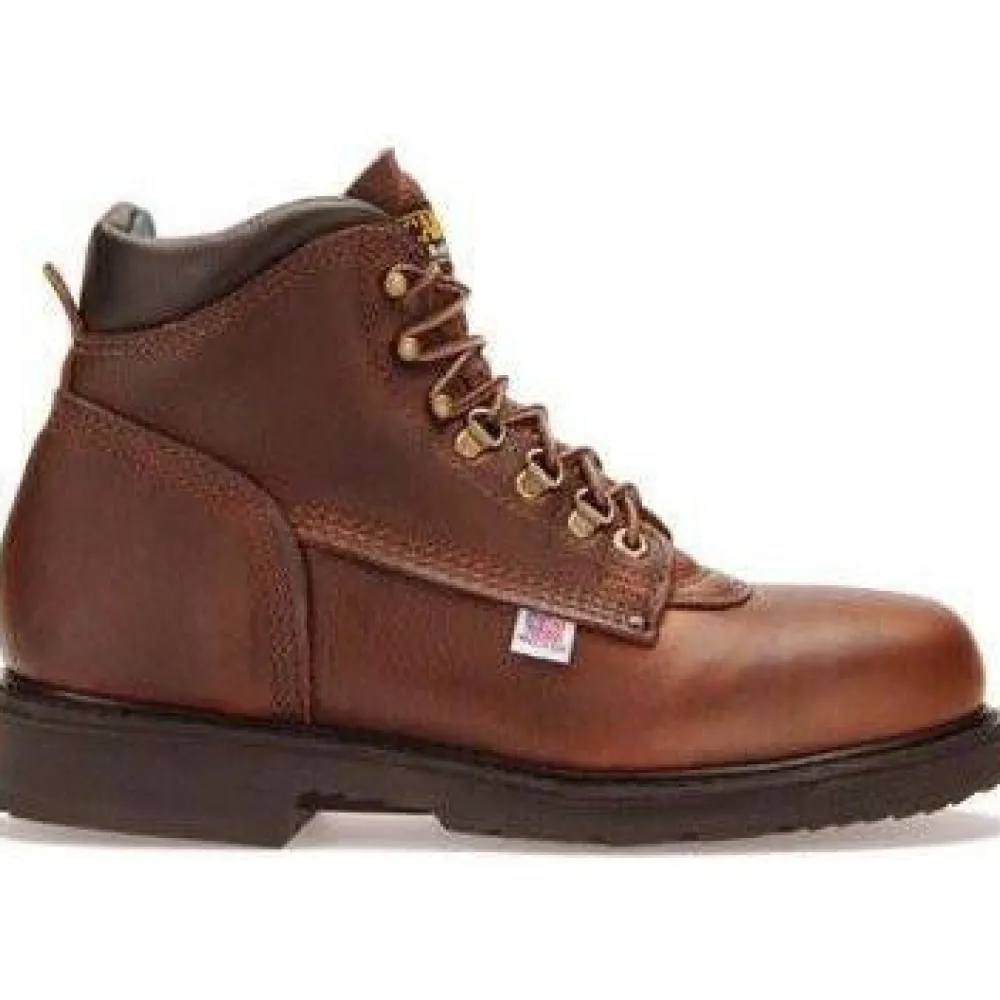 Carolina Men's Sarge Lo USA Made 6" Work Boot - Amber Gold - 309