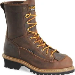 Women Carolina Men's Spruce 8" Stl Toe WP Logger Work Boot - - CA9824