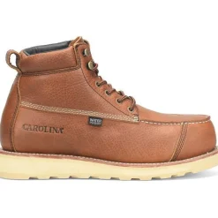Women Carolina Men's Staple Gun 6" ST Waterproof Work Boot -Tan- CA7070