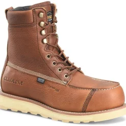 Women Carolina Men's Staple Gun 8" Carbon Comp Toe WP Work Boot -Tan- CA7571