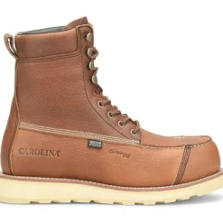 Women Carolina Men's Staple Gun 8" Carbon Comp Toe WP Work Boot -Tan- CA7571