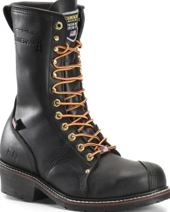 Carolina Men's USA Made Linesman 10" Soft Toe Slip Resist Work Boot -- 905