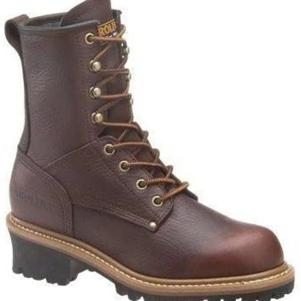 Women Carolina Women's Elm 8" Logger Work Boot - Brown - CA421
