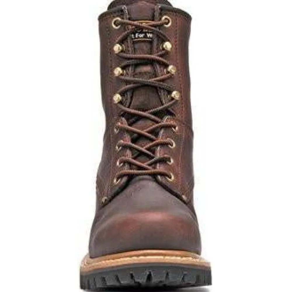 Women Carolina Women's Elm 8" Logger Work Boot - Brown - CA421