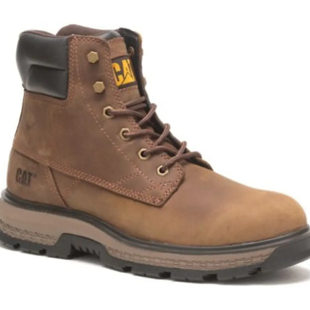 CAT Men's Exposition 6" Slip Resist Soft Toe Work Boot -Pyramid- P51059