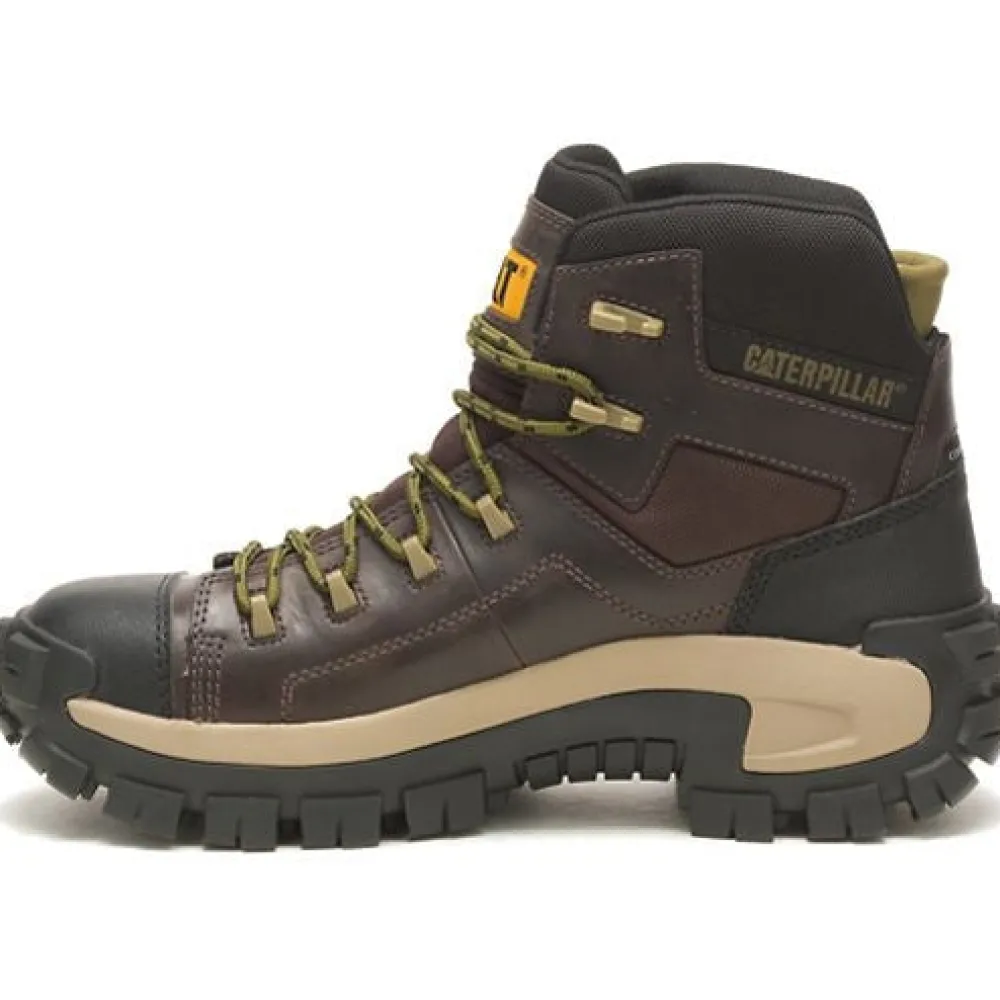 Women CAT Men's Invader Comp Toe Waterproof Hiker Work Boot -Coffee- P91541