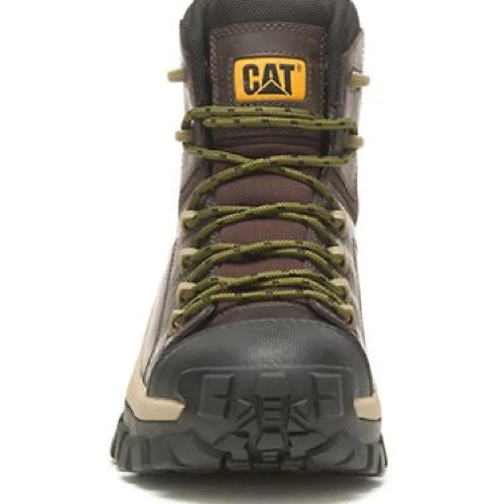 Women CAT Men's Invader Comp Toe Waterproof Hiker Work Boot -Coffee- P91541