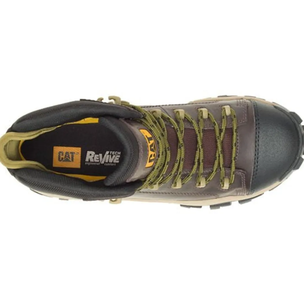 Women CAT Men's Invader Comp Toe Waterproof Hiker Work Boot -Coffee- P91541
