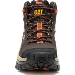 Women CAT Men's Invader Mid Vent CT Slip Resist Work Boot -Coffee- P91663